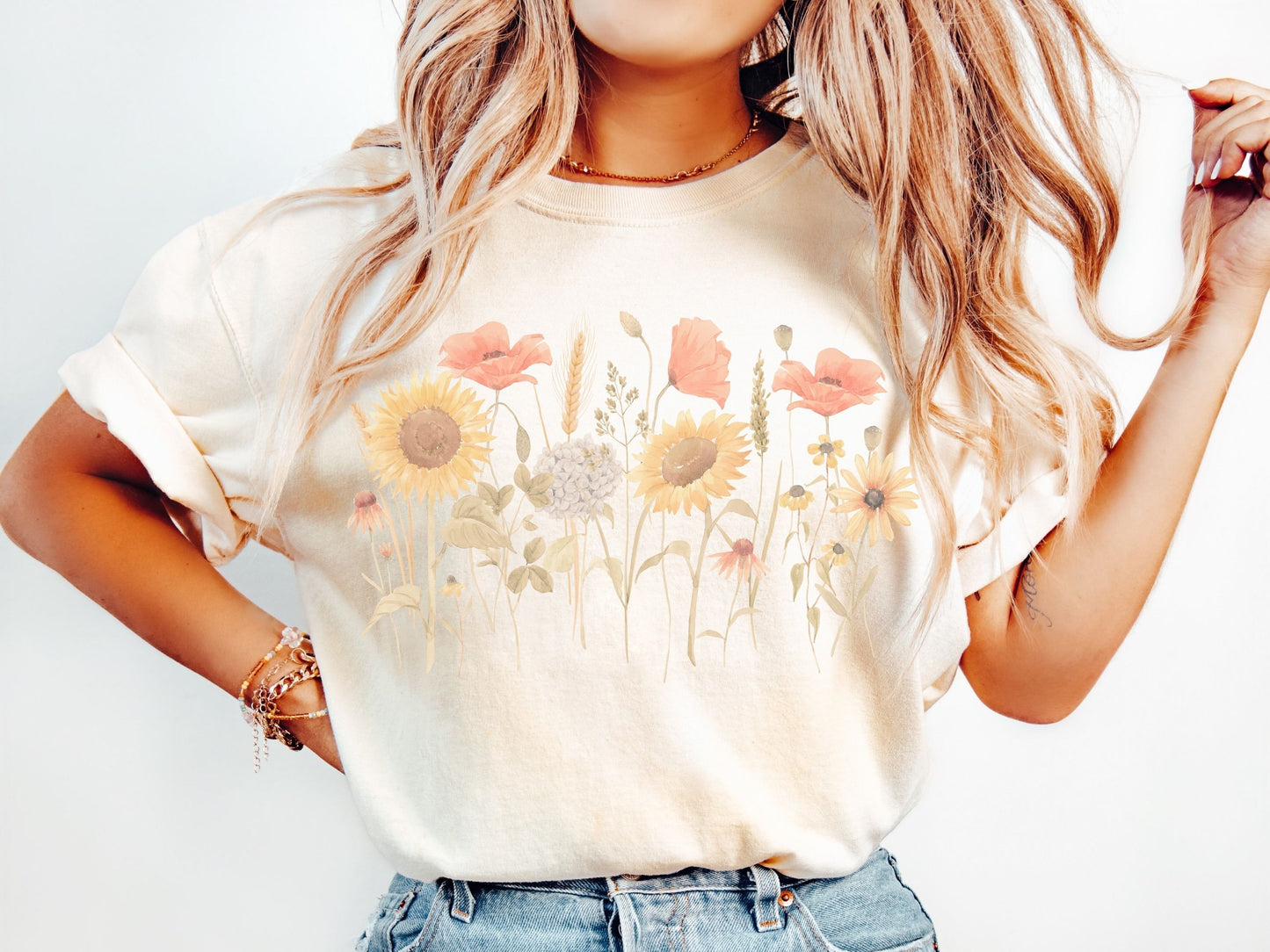 Sunflower Fields | Comfort Colors Tee