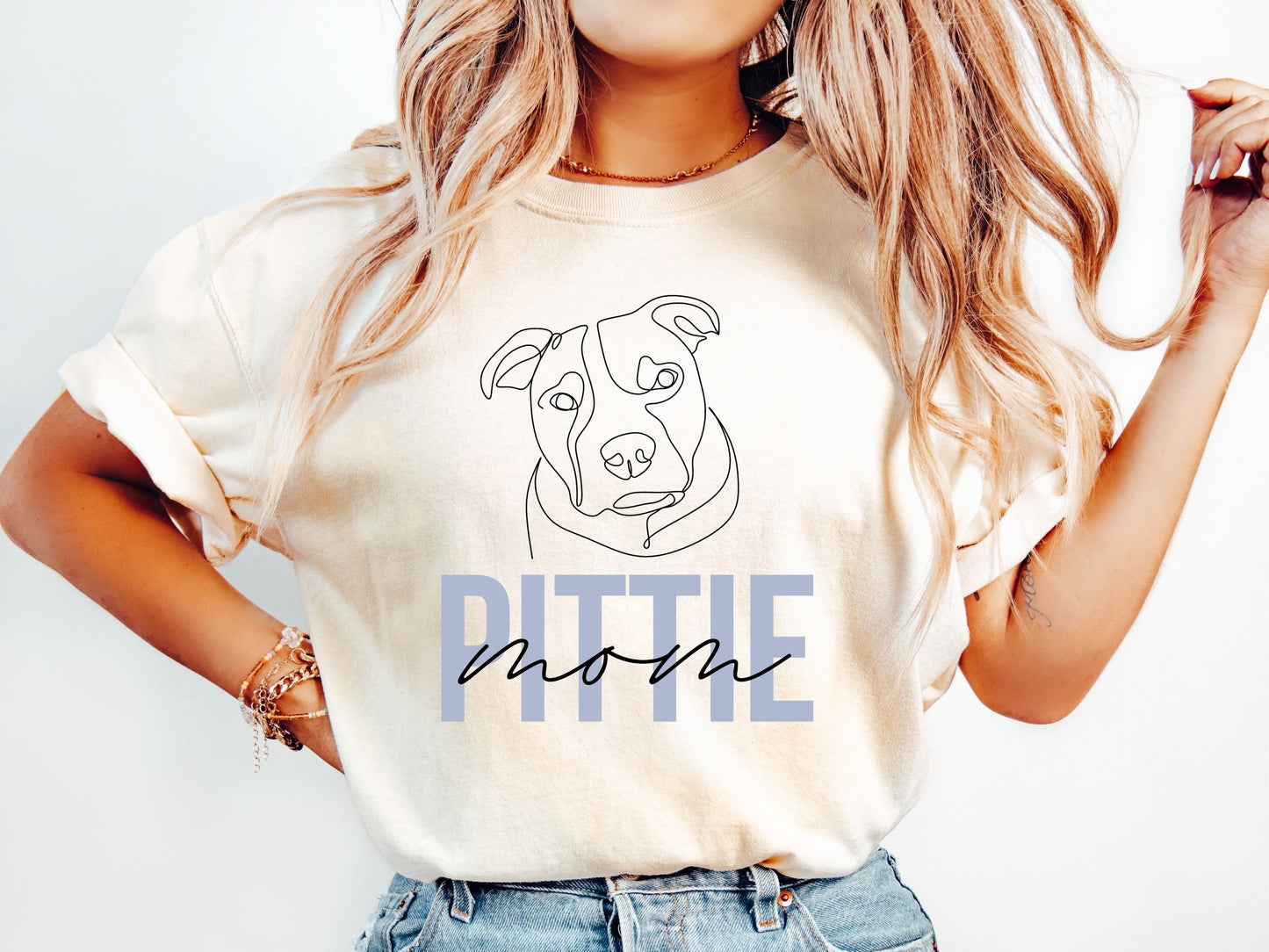 Pittie Mom | Pittbull | Comfort Colors Tee