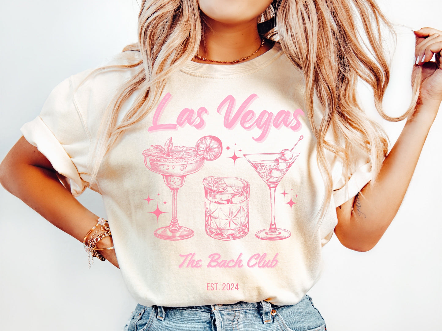 Las Vegas Bachelorette Trip | Pink | Comfort Colors Tee