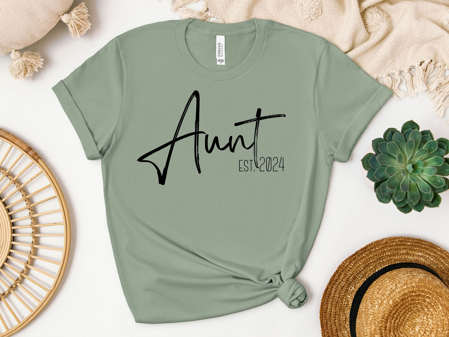 Aunt Est. 2024 | Bella Canvas Tee