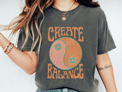 Create Balance Yin & Yang T-Shirt