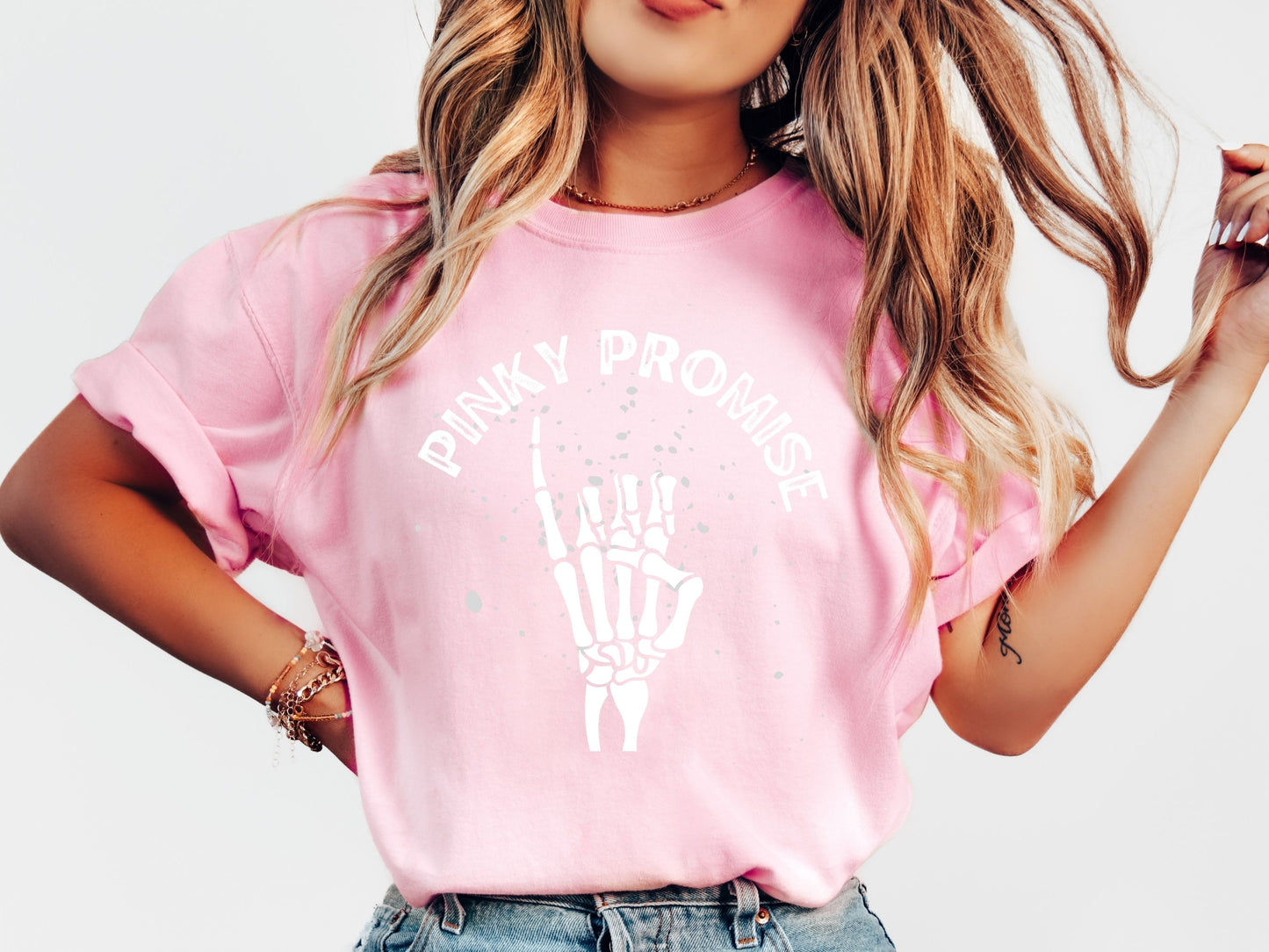 Pinky Promise T-Shirt | White Writing