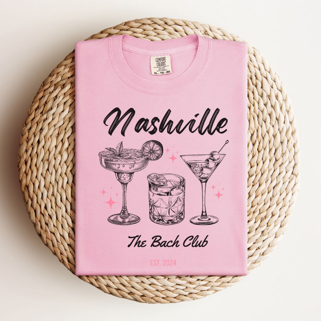 Nashville Bachelorette Trip | Black | Comfort Colors Tee