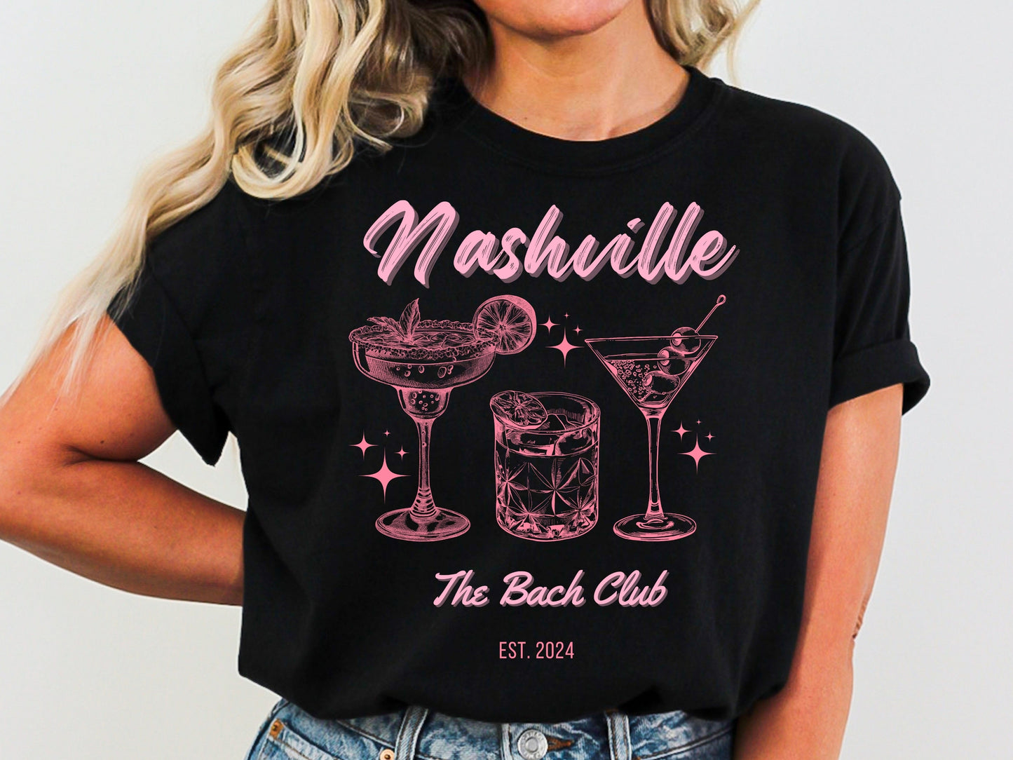 Nashville Bachelorette Trip | Pink | Comfort Colors Tee