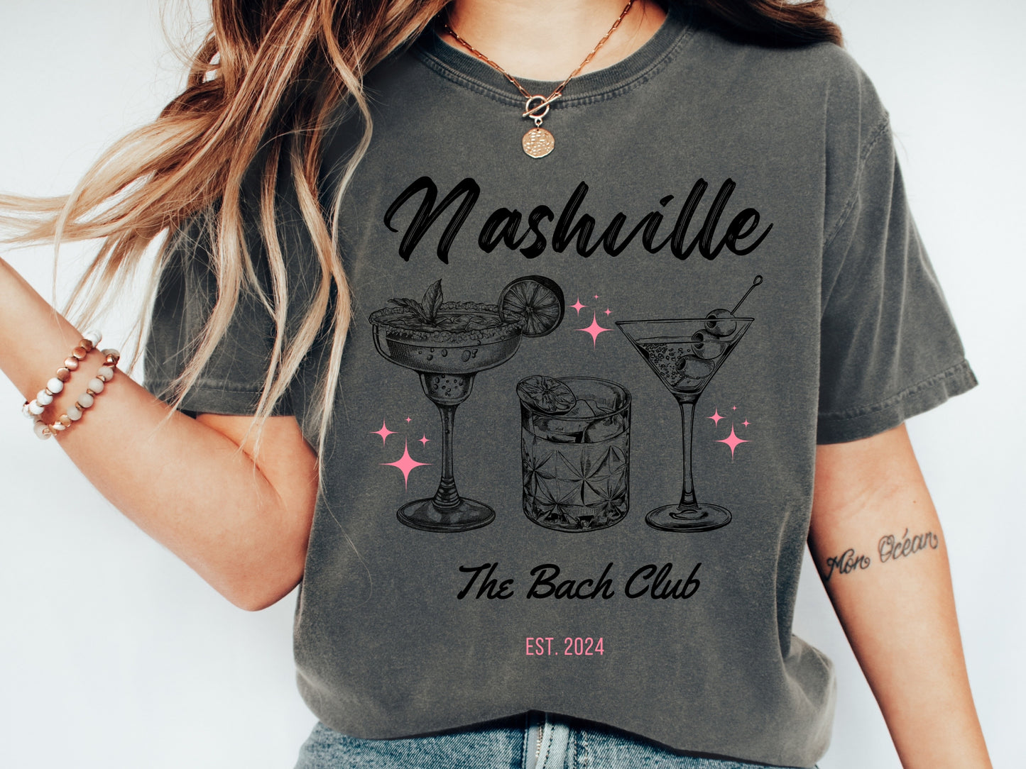 Nashville Bachelorette Trip | Black | Comfort Colors Tee