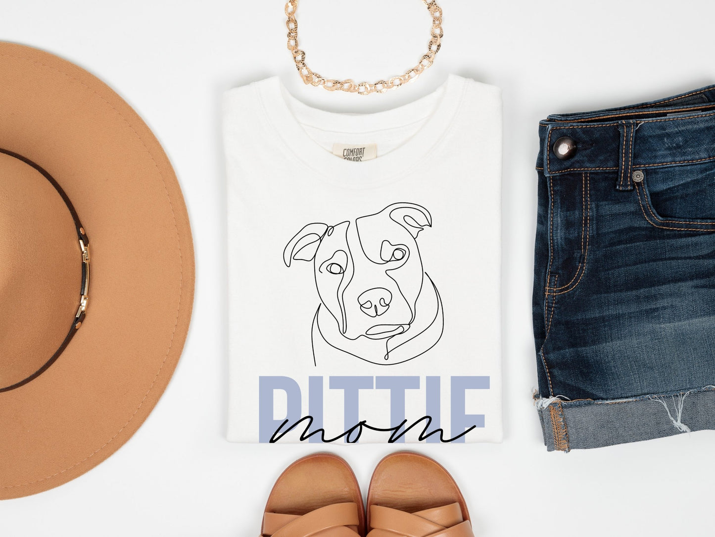 Pittie Mom | Pittbull | Comfort Colors Tee