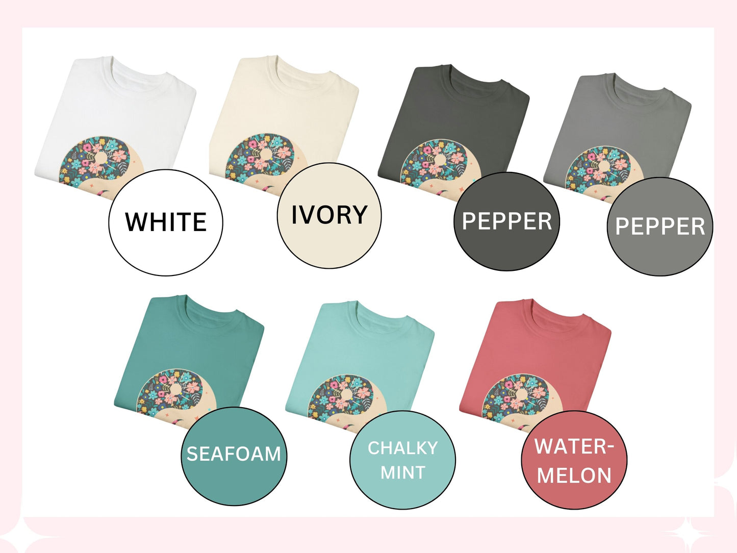 Floral Yin and Yang T-Shirt