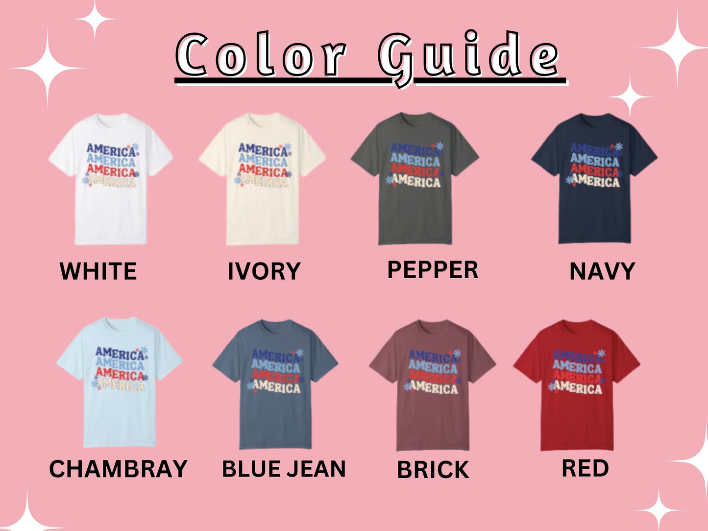 Stacked America | 4th of July | Comfort Colors T-Shirt