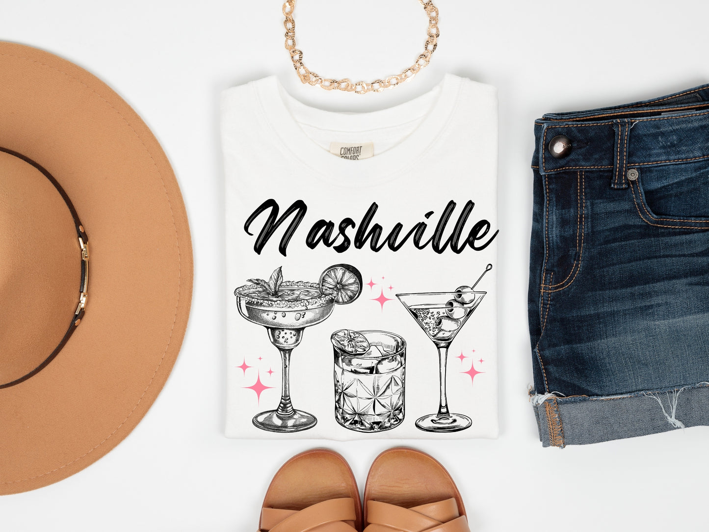 Nashville Bachelorette Trip | Black | Comfort Colors Tee