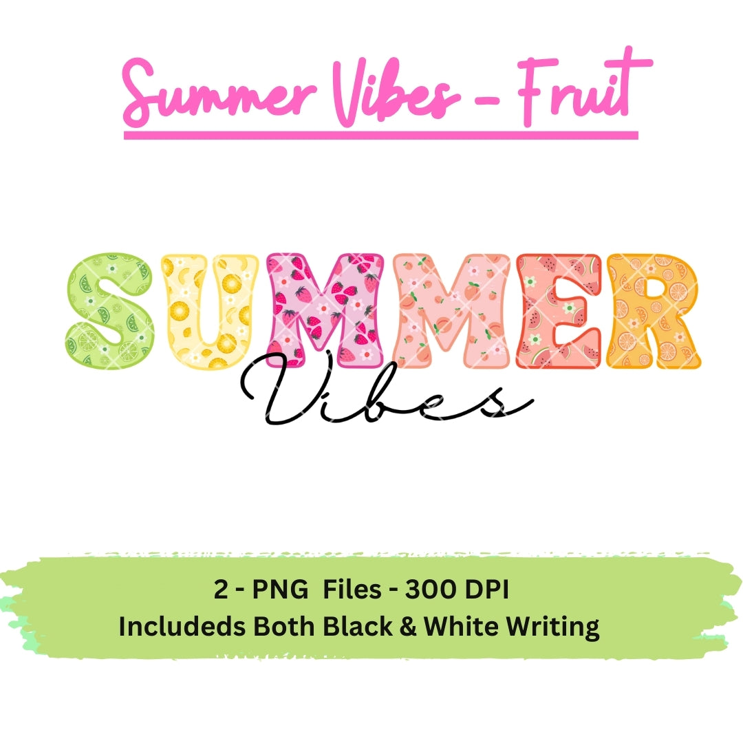Fruit Summer Vibes PNG