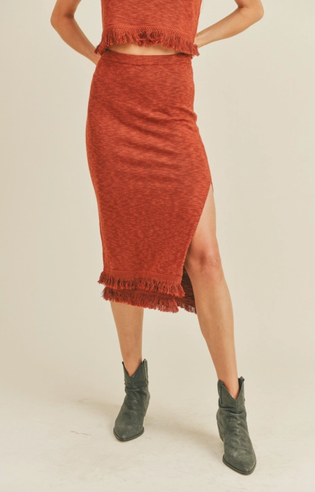 Rustic Fringe Skirt