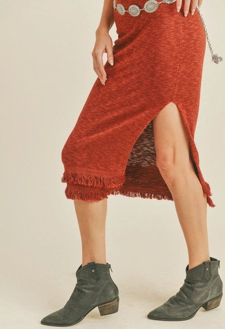 Rustic Fringe Skirt