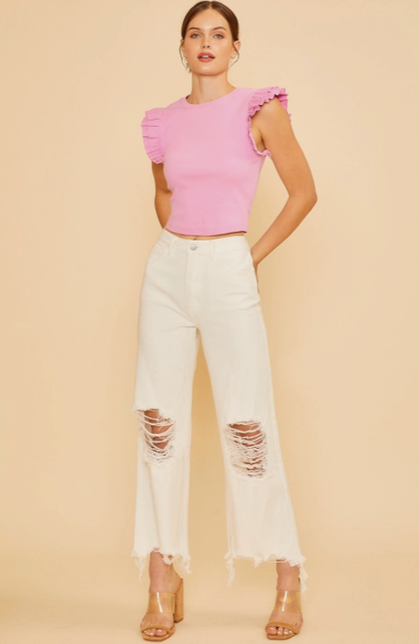 White Distressed Jeans