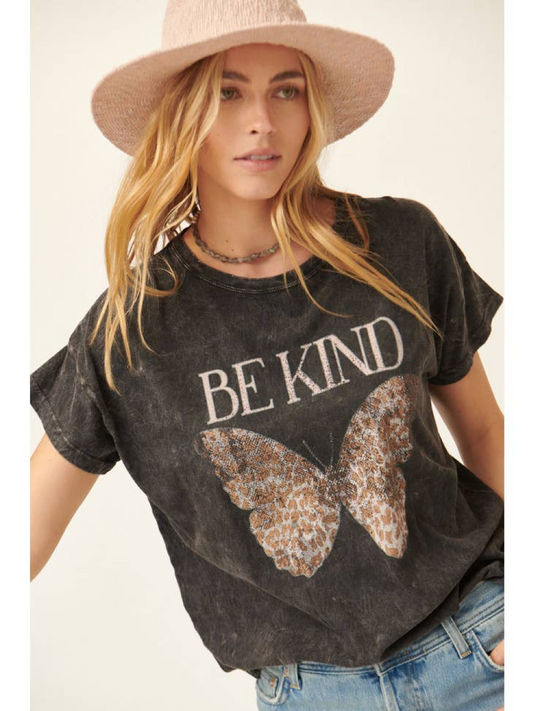 Be Kind Butterfly Graphic Tee