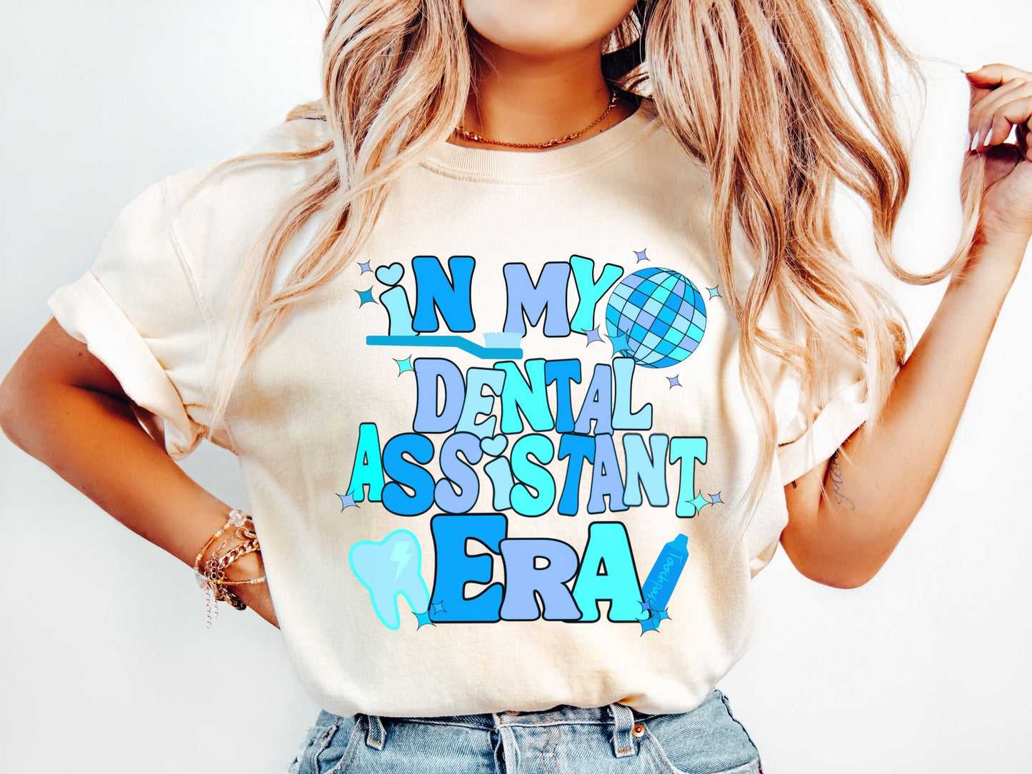 In My Dental Assistant Era | BLUE | Comfort Colors Tee