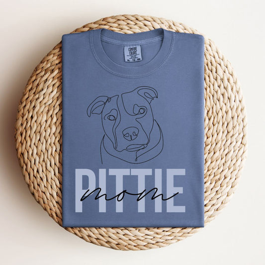 Pittie Mom | Pittbull | Comfort Colors Tee