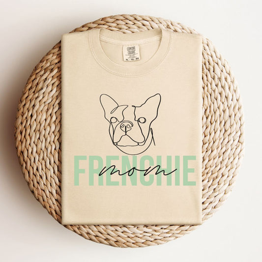 Frenchie Mom | French Bulldog | Comfort Colors Tee