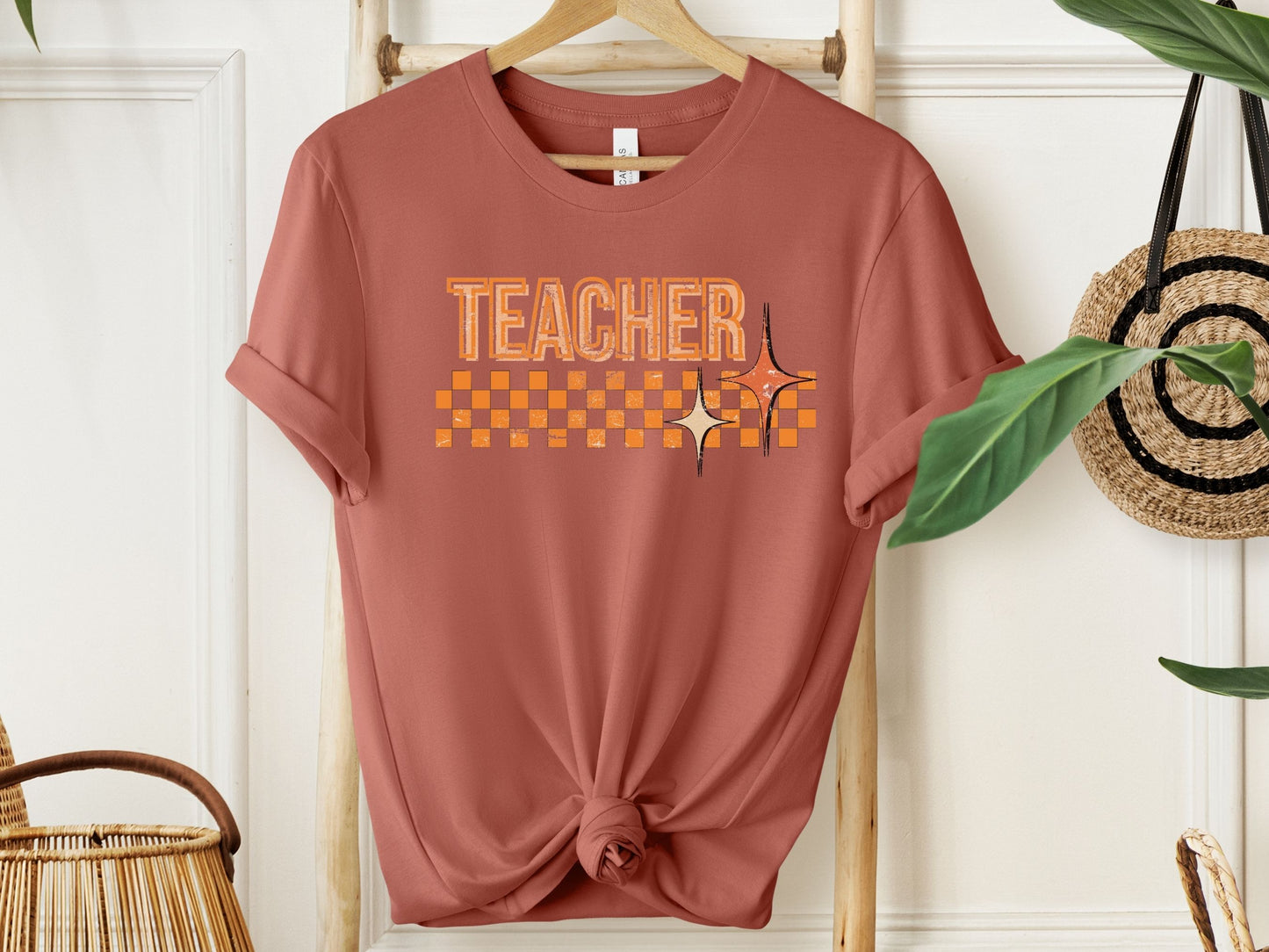 Retro Teacher | Bella + Canva T-Shirt