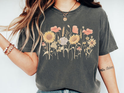 Sunflower Fields | Comfort Colors Tee