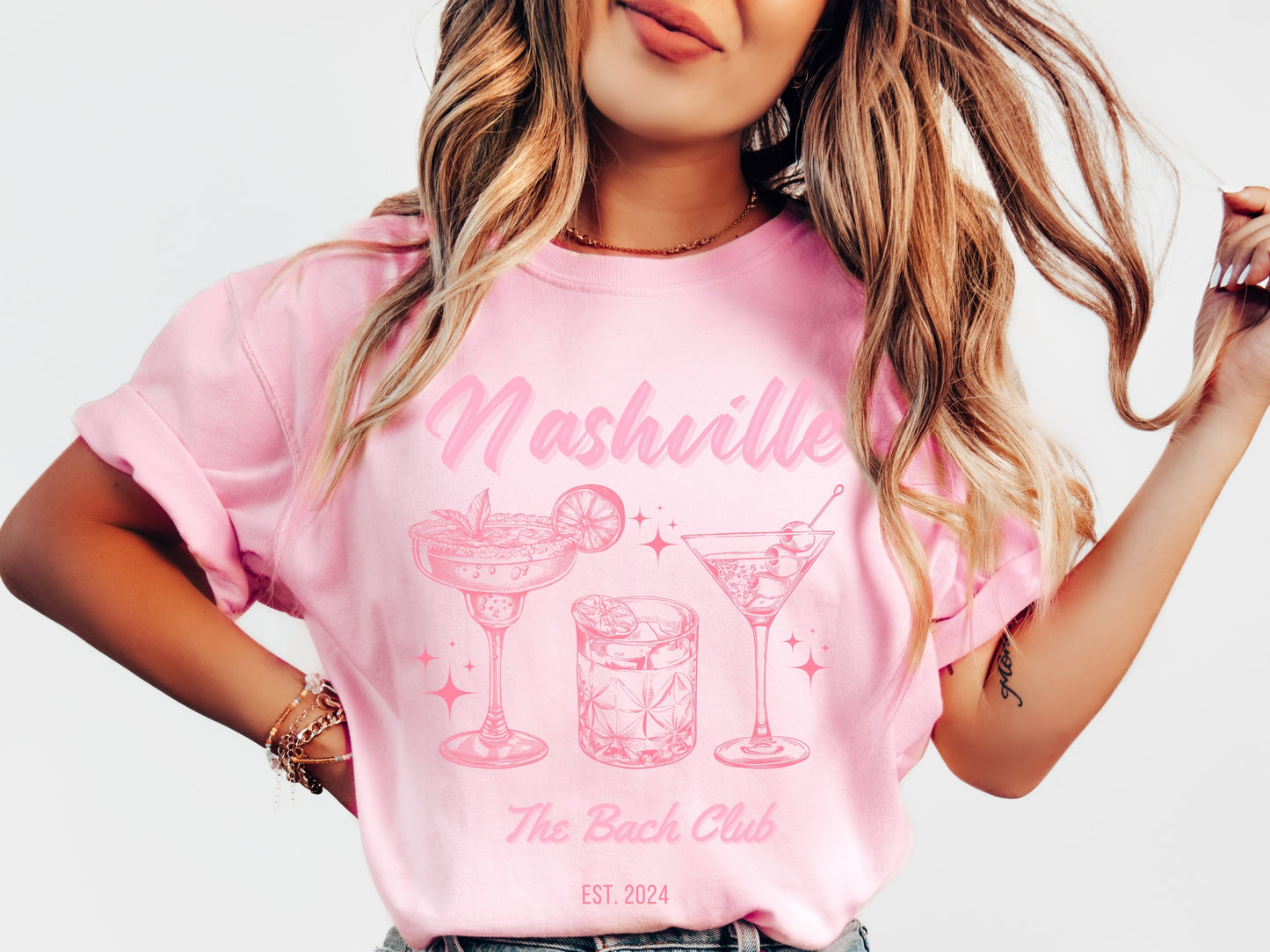 Nashville Bachelorette Trip | Pink  | Comfort Colors Tee