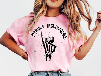 Pinky Promise T-Shirt | Black Writing