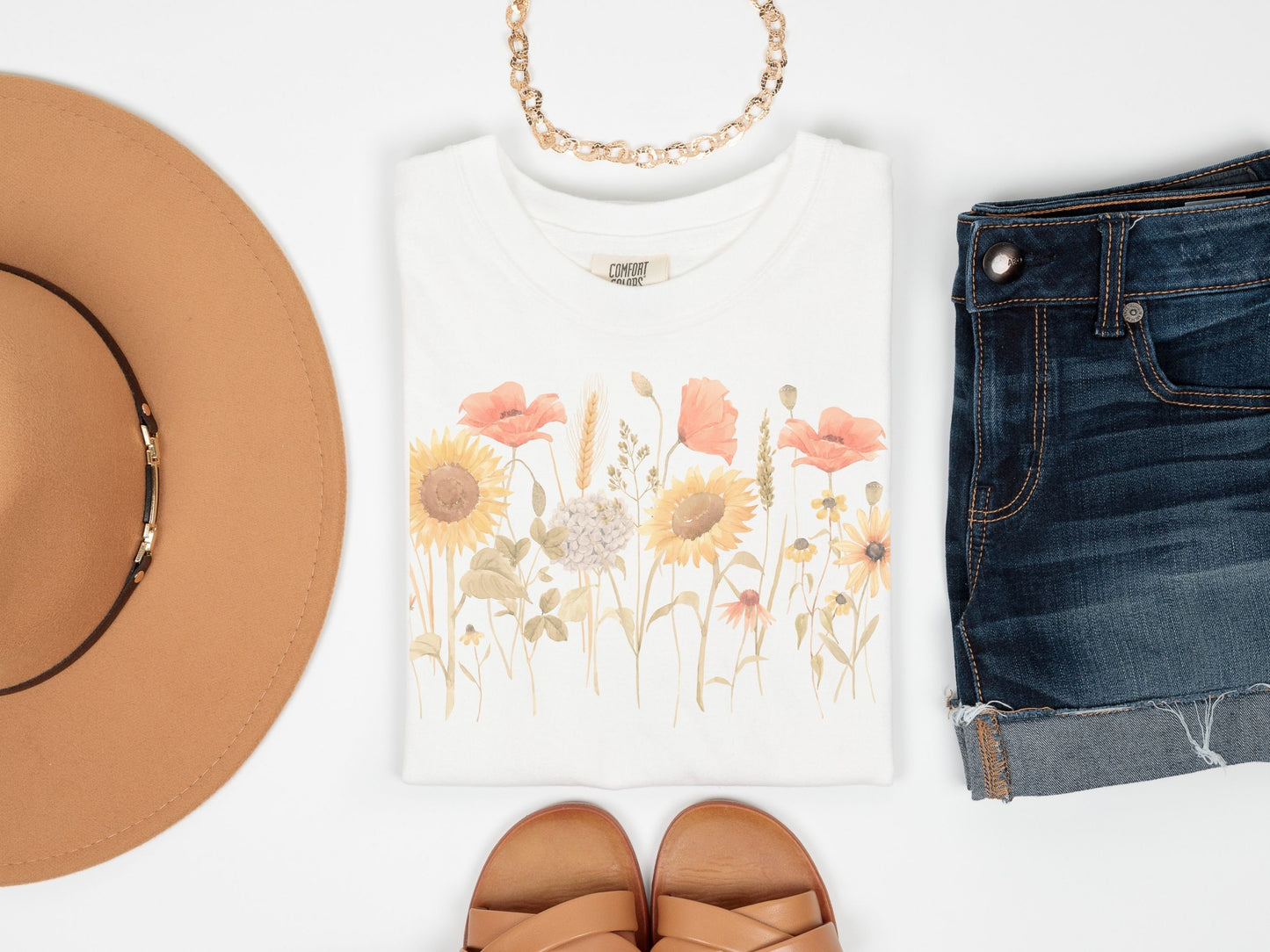 Sunflower Fields | Comfort Colors Tee