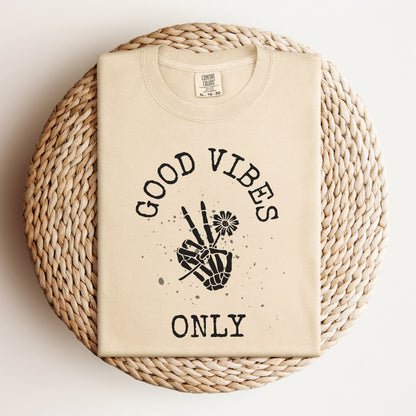 Good Vibes Only T-Shirt - Black Writing