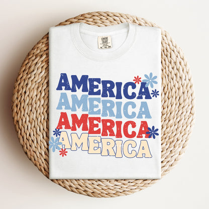 Stacked America | 4th of July | Comfort Colors T-Shirt