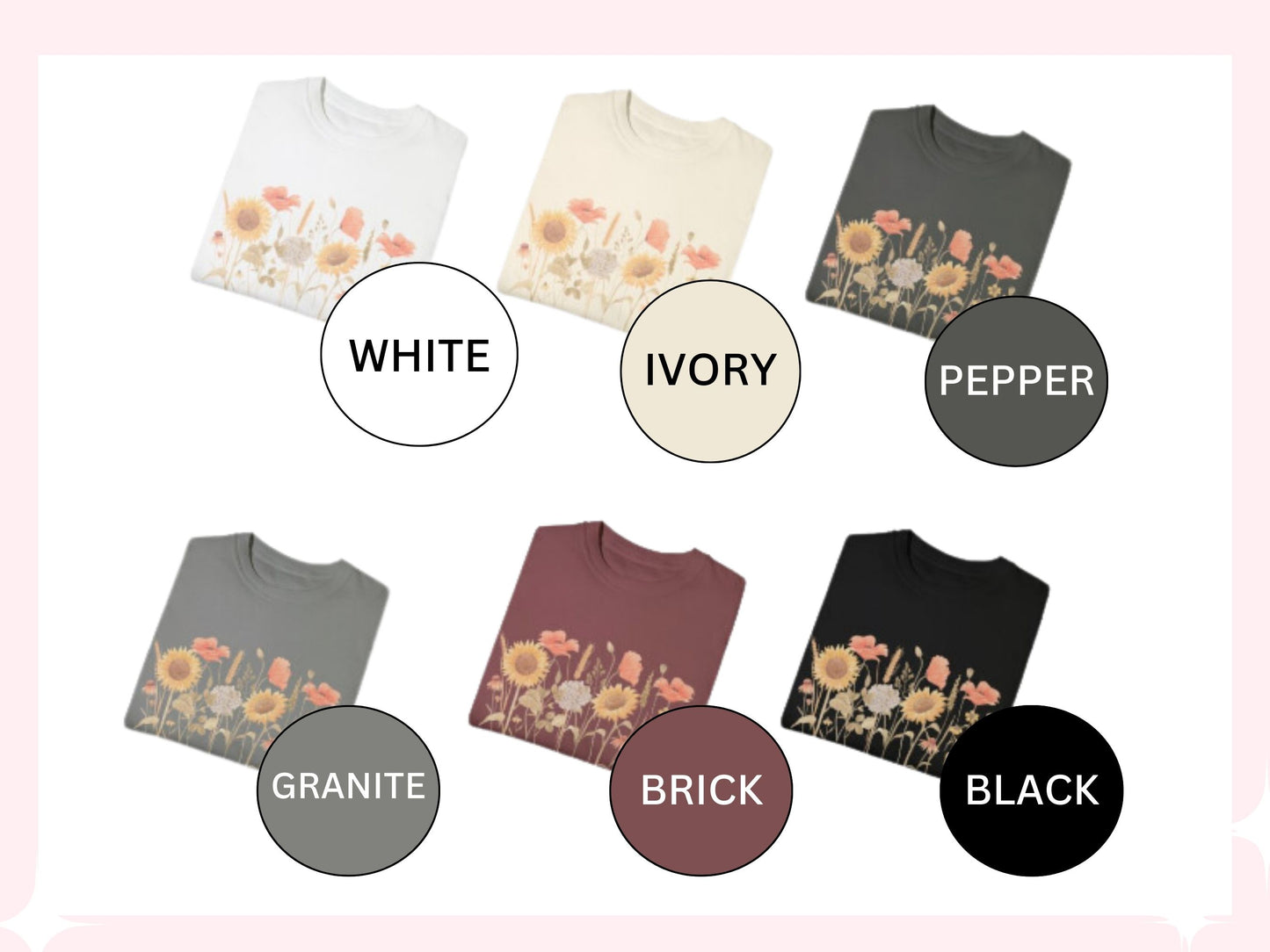 Sunflower Fields | Comfort Colors Tee