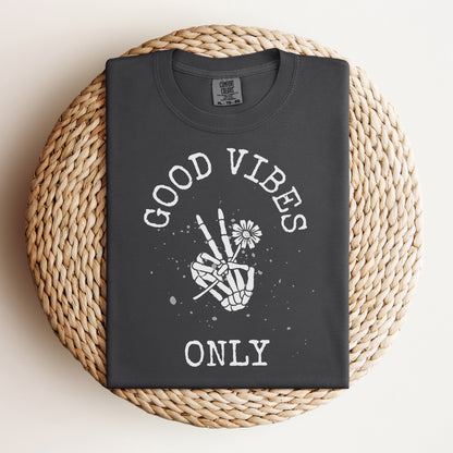 Good Vibes Only T-Shirt - White Writing