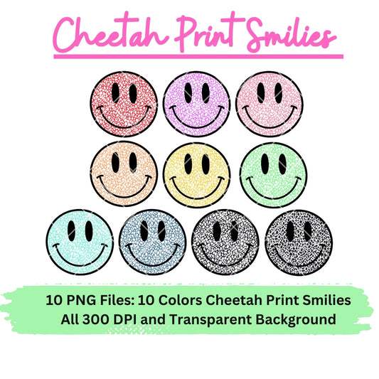 Cheetah Print Smilies PNG