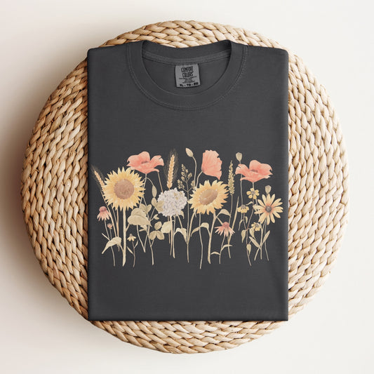 Sunflower Fields | Comfort Colors Tee