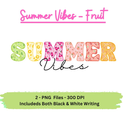 Fruit Summer Vibes  PNG