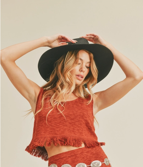 Rustic Fringe Crop Top