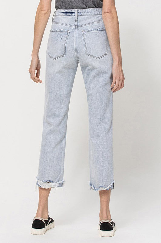 Relaxed Cuffed Straight Jeans